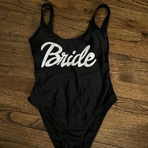 bride one piece bathing suit